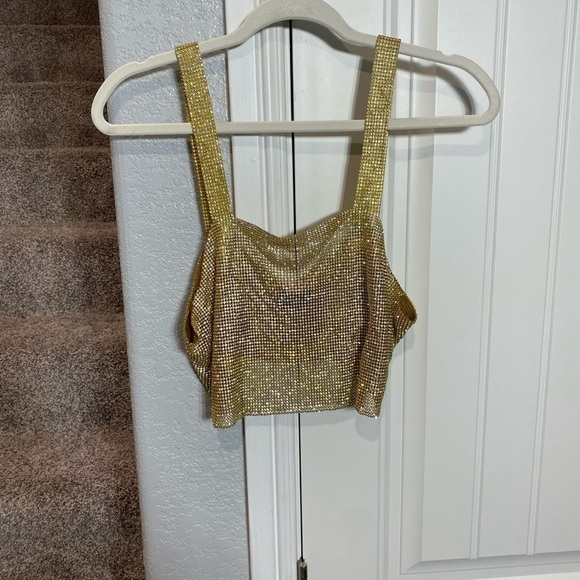 Santa Brands Sparkle Milano Golden Short Top - Picture 3 of 8